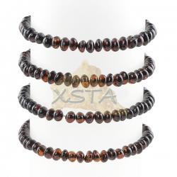 Dark cherry Amber Baroque bracelet